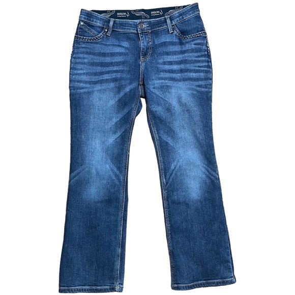 Wrangler Shiloh No Gap Waist Bootcut Jeans Sz 11/12 - Picture 2 of 15